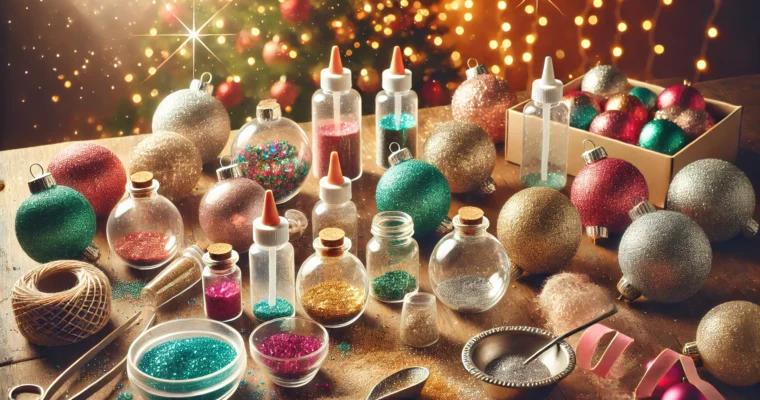 How to Make Glitter-Filled Ornaments for a Sparkling Christmas