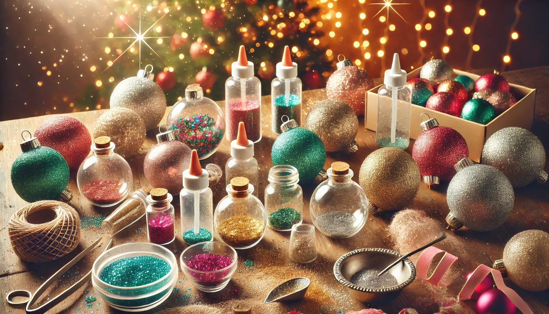 How to Make Glitter-Filled Ornaments for a Sparkling Christmas